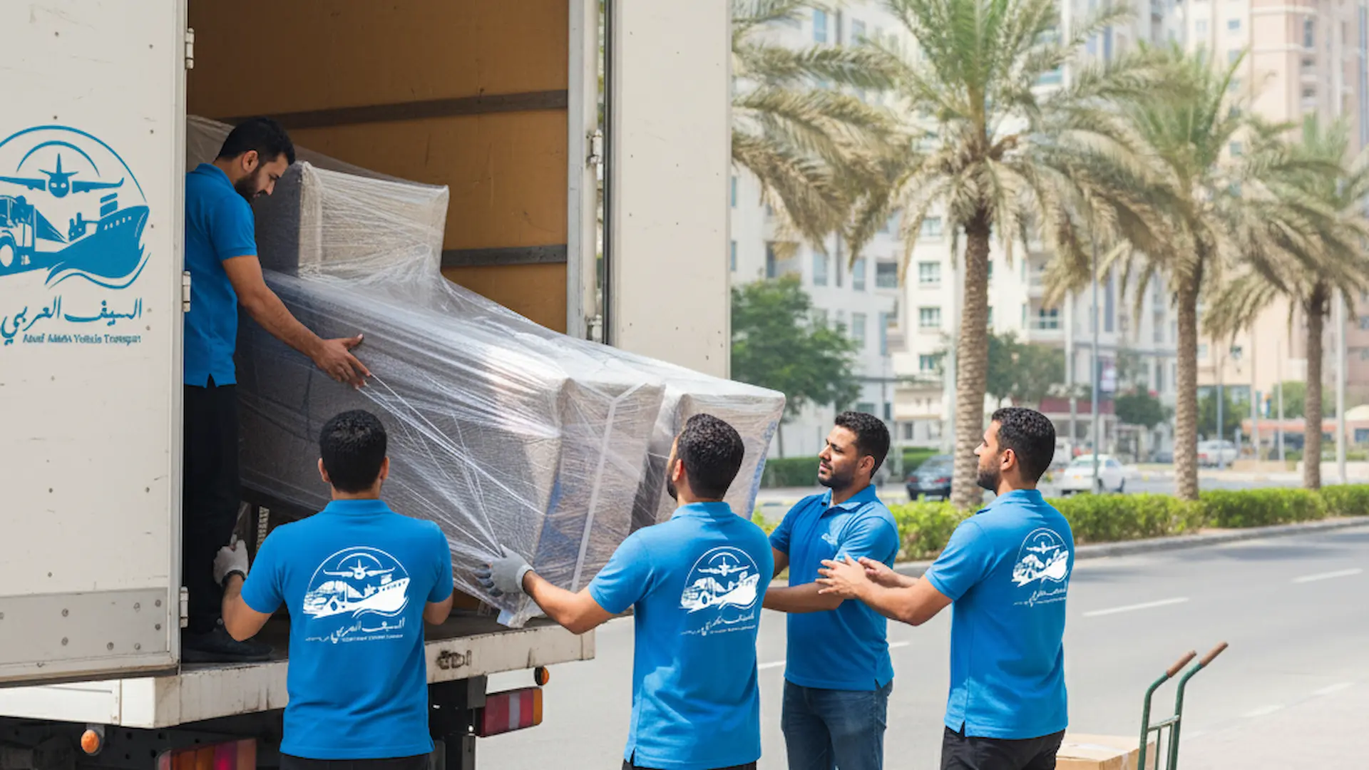 Shipping furniture from Ajman to Amman Jordan - السيف العربي