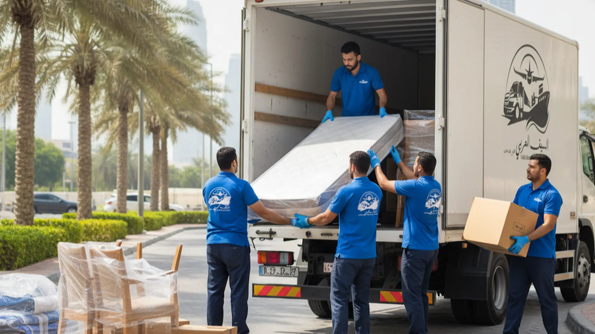 شحن الأثاث من دبي إلى عمان (الأردن)