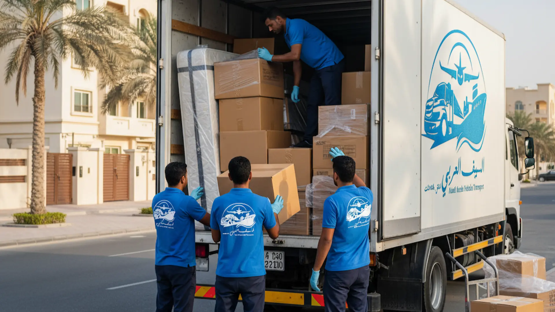 شحن الاثاث من الشارقة إلى اربد، الاردن