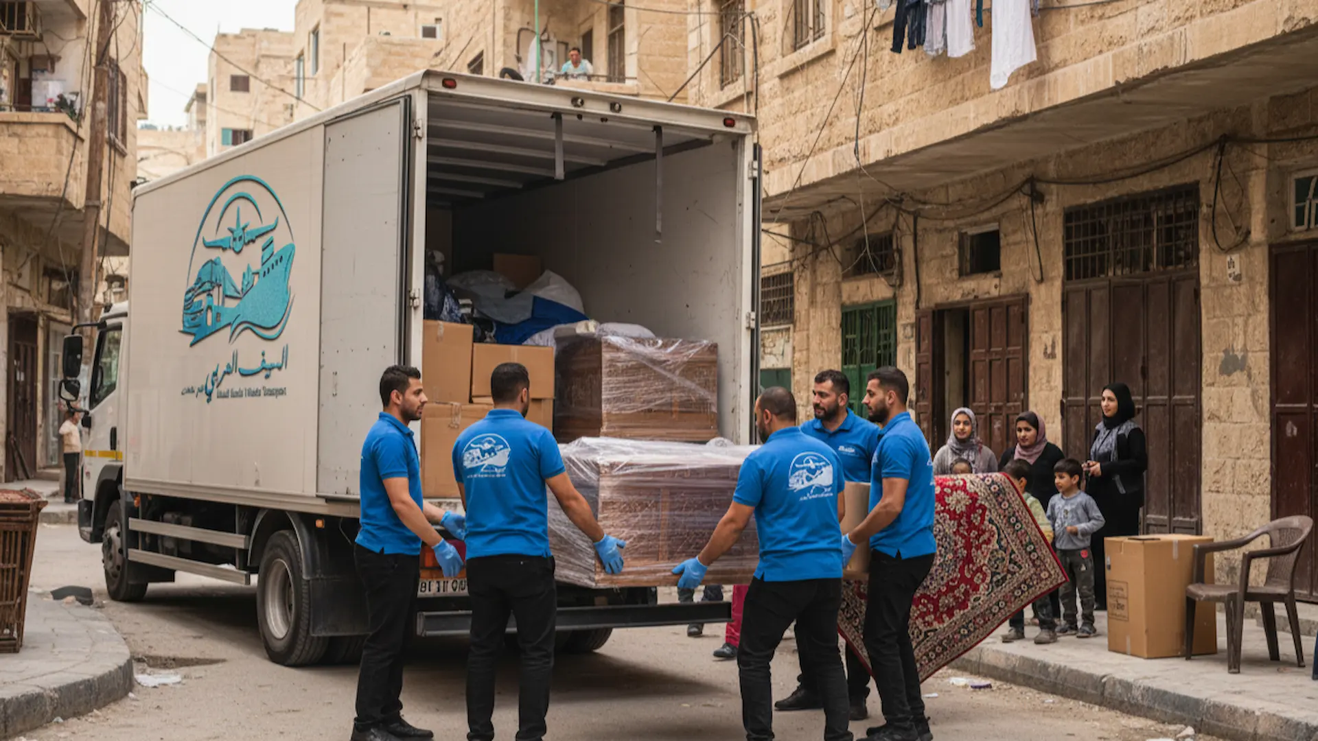 شحن الأثاث من الإمارات إلى مدينة الزرقاء