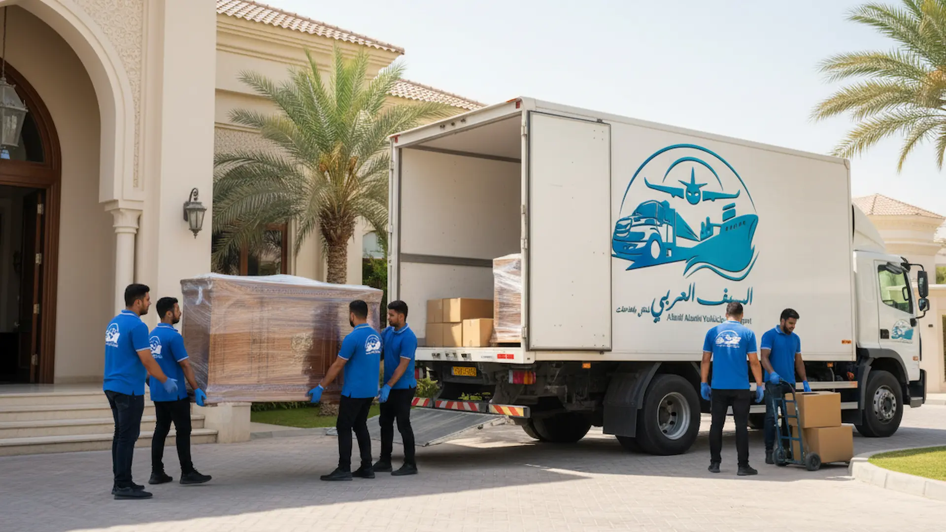 شحن الأثاث من الفجيرة إلى عمان الأردن