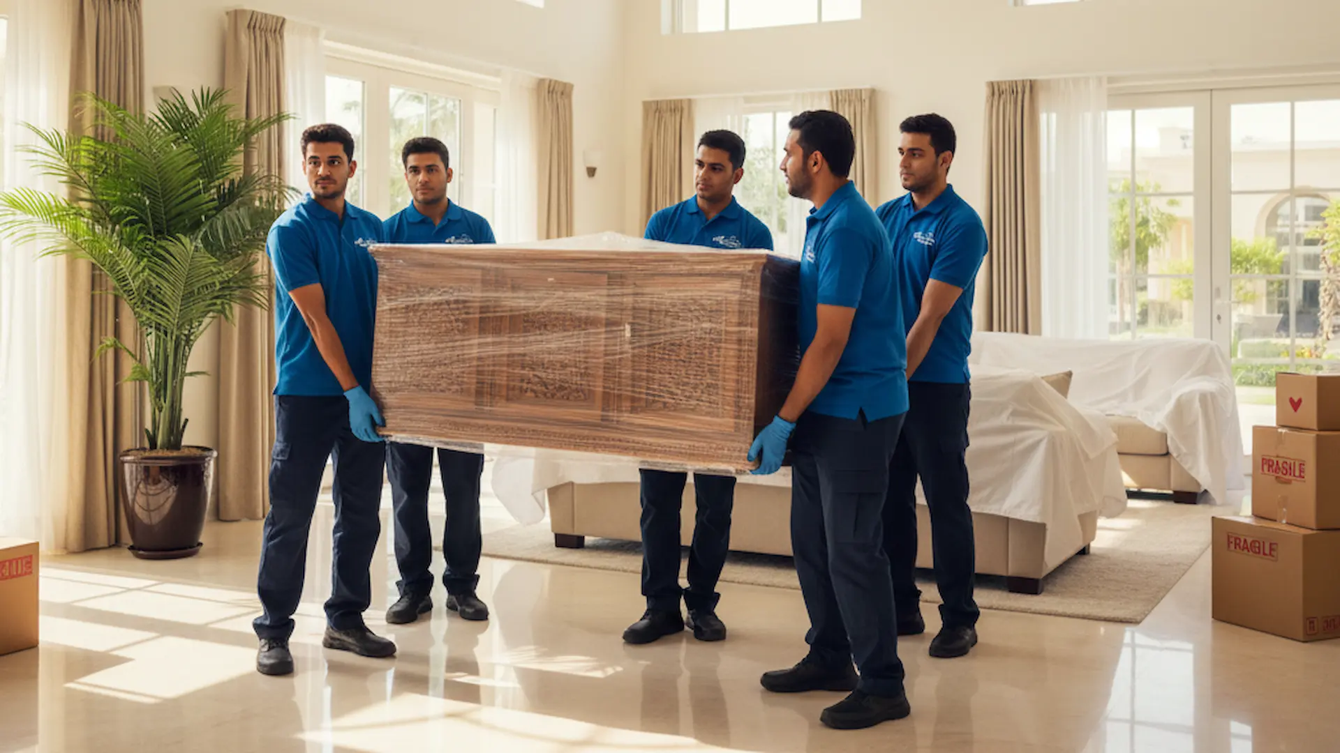 شحن الأثاث من دبي إلى العقبة