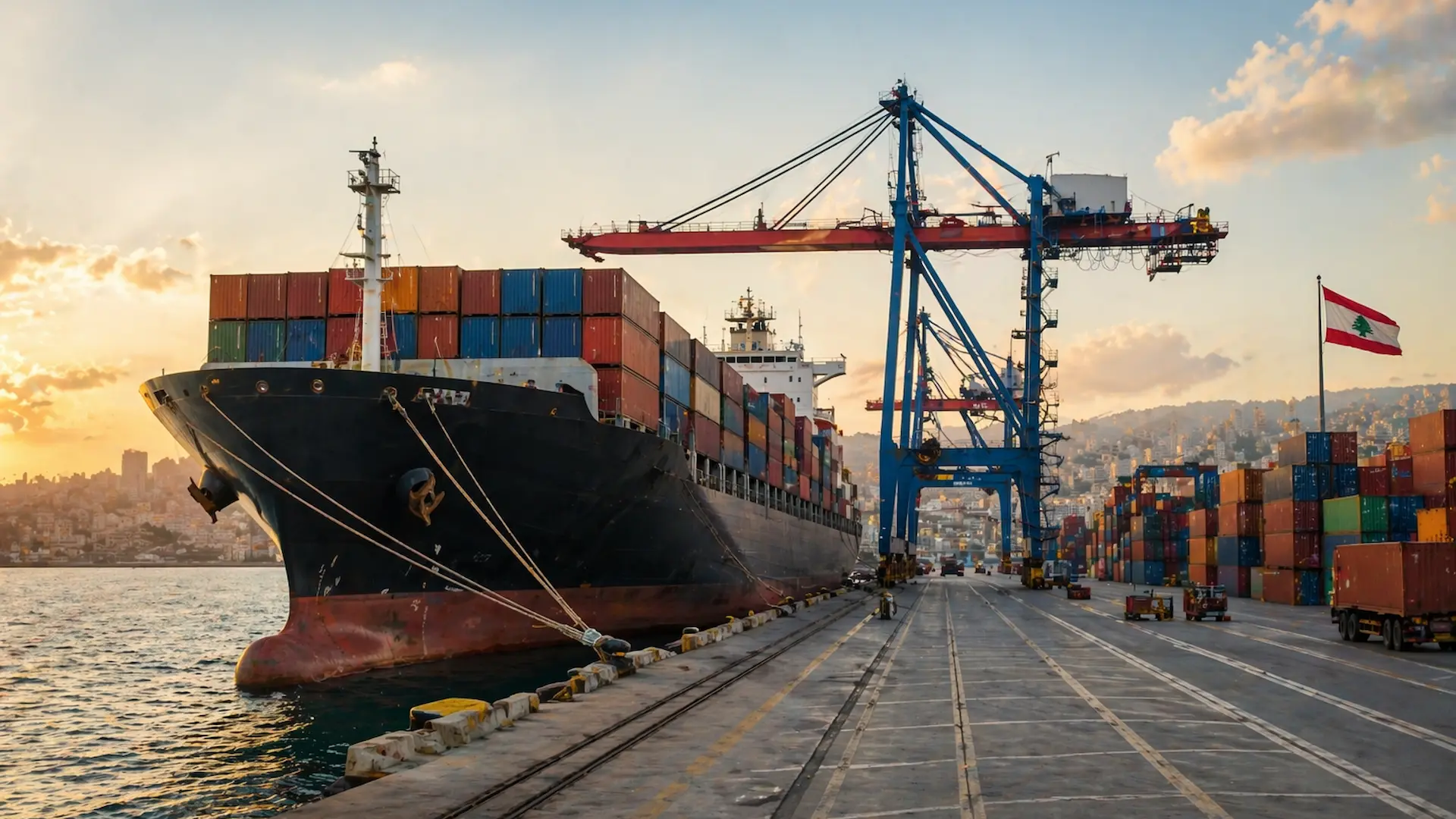 شحن تجاري الى لبنان